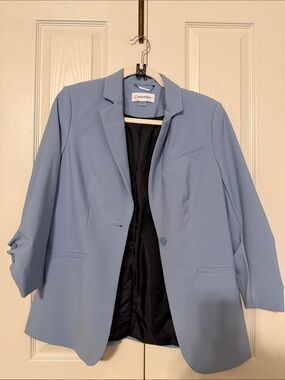 Calvin Klein Pastel Blue Women's Blazer
